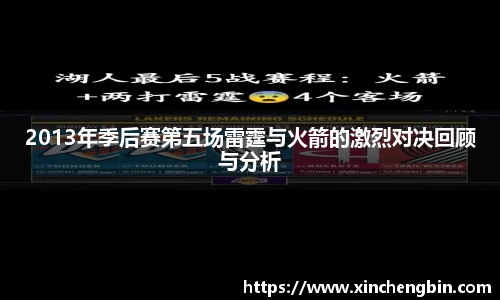 2013年季后赛第五场雷霆与火箭的激烈对决回顾与分析